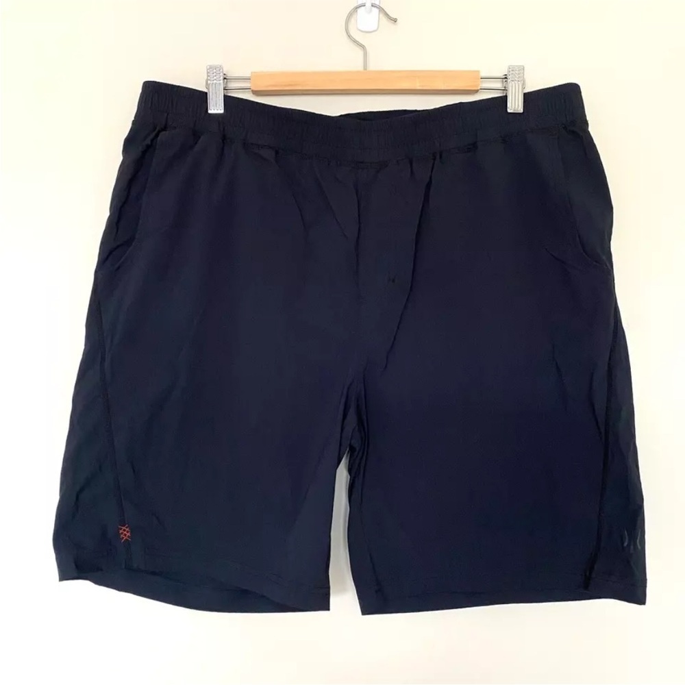 Rhone Men’s Shorts Unlined Lightweight Drawstring Athletic Black XXL 8" inseam